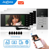 JeaTone Video Intercom  for Home 960P Wired Video Doorbell   Smart WIFI Video Intercom Support Remote Unlock Door Release Tuya