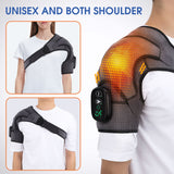 Electric Shoulder Massager Heating Vibration Massage Support Belt Knee Arthritis Pain Relief Thermal Physiotherapy Brace