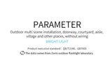 Motion Sensor Outdoor Solar Lamp Waterproof Wall LED Lamp with 3 Lighting Mode Solar Powered Lights for Garden Patio