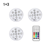 USB Rechargeable Submersible Swimming Pool Light RGB Led Night Light with Suction Cup RF Control Outdoor Garden Underwater Lamp