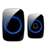 eMastiff 433mhz Wireless Doorbell Waterproof Smart Home Door Bell Chime Kit LED Flash Security Alarm Welcome House Melodies