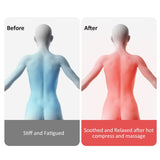 Vibrating Heating Back Waist Massager for Car Chair Office Lumbar Neck Pain Relief Vibration Cushion Shoulder Back Massage Mat