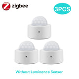 Zigbee 2 in 1 Mini PIR Motion Human Body Sensor Detector Security Alarm Brightness Luminance Detection Lux Meter Tuya Smart Life