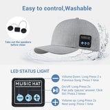 Hat with Bluetooth Speaker Adjustable Wireless Smart Speakerphone Cap for Outdoor Sport Baseball Cap with Mic Audio Music Player