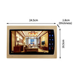 Homefong Home Intercom System Video Door Phone 7 Inch  Doorbell Camera with Unlock IR Cut Leds Day Night Waterproof