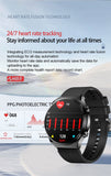 ECG+PPG Painless Non invasive Blood Glucose Smart Watch Men sangao Laser Treatment Blood Pressure Health Sports Smartwatch Men