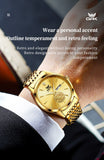Original Quartz Men Watch Waterproof Luminous Dual Calendar Stainless Steel Wristwatch Luxury Watches