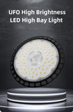 Hot 200W UFO LED Ceiling Light AC100-277V Waterproof Commercial Industrial Market Warehouse High Bay Lamp Workshop Garage Lights