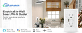 Wifi Smart Wall Outlet with USB Charger Double US Plug Switch Tuya Smart APP Remote Control Socket Work with Alexa Google Home