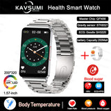 2023New Non-invasive Blood Glucose ECG Smart Watch Heart Rate 24-hour Automatic Health Monitoring Fitness Bracelet For Men Women