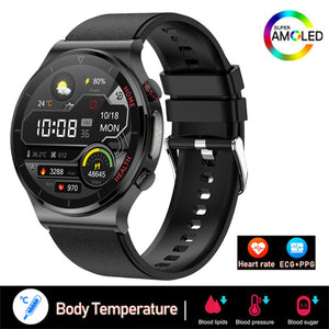 2023 New ECG+PPG Smart Watch Men Blood Pressure Heart Rate Watches IP68 Waterproof Fitness Tracker Smartwatch For Huawei Xiaomi