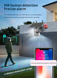 4G SIM Solar Camera Outdoor Solar Panel 5MP HD WIFI Wireless Security CCTV 21000mAh Battery with Anti-theft Siren Alarm