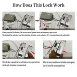 Electronic Mortise Locks Smart Electric Drop Bolt Lock DC12V with Adjustable Time Delay Fail Safe Mode for Access Control