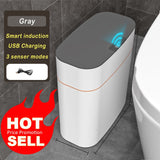 Hot Selling Kitchen Storage Box Trash Can Induction Small Car Box Automatic Smart Dustbin Smart Trash Bin