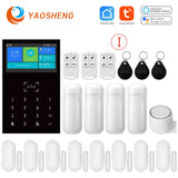 Smart Home Alarm System Wireless Home Alarm Support Alexa &amp; Google Home With Temperature Humidity Display Security Alarms