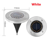 20LED Solar Power Disk Light Outdoor Garden Solar Underground Light Deck Light Spotlight Buried Solar Led Lamp Garden Decoration