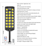 15000LM Solar Street Light Motion Sensor LED Solar Flood Lights Dusk to Dawn Outdoor IP66 Waterproof LED Security Lamp For Yard