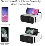 Projector MINI Home Theater Cinema 3D LED Beamer Wired Wireless Sync Smart Phone Support Full HD 1080P Video