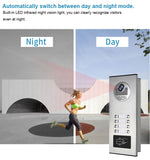 7 Inch WiFi Video Intercom for 2~12 Apartments Door Access Control System Tuya Smart APP Remote Unlock,Call and Monitor