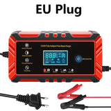 12V/24V 8A Full Automatic Battery chargers Digital LCD Display Car Battery Chargers Power Puls Repair Chargers Wet Dry Lead Acid