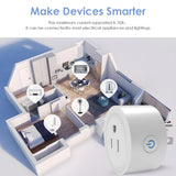 CORUI Tuya WiFi Smart Plug 10A US Socket Plug Adapter Smart Life App Remote Control Works With Alexa Google Home Assistant
