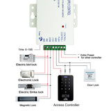 Electronic Mortise Locks Smart Electric Drop Bolt Lock DC12V with Adjustable Time Delay Fail Safe Mode for Access Control