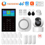 4G Wireless Burglar Alarm System PG109 Smart Home Security System Support Alexa&amp;Google Home Door Windows Motion Sensor Alarm