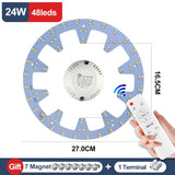 Led Ceiling Light Replacement Led Module 220v Led Panel Light Board Dimmable With Remote Control 12W 18W 24W For Ceiling Lamps