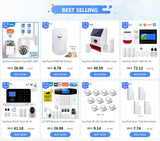 Gautone 4G Wifi Alarm System Tuya Smart 433MHz Wireless Security Home Alarm Smart Life app Control PG103