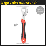 Onnfang 6-60mm Universal Wrench Multi-function Wrench Tool Home Repair Key Hand tool Adjustable Purpose Universal Pipe Wrench