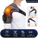 Electric Shoulder Massager Heating Vibration Massage Support Belt Knee Arthritis Pain Relief Thermal Physiotherapy Brace