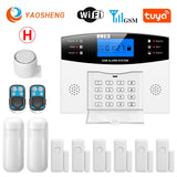 Smart Home GSM Security Alarms For Home WIFI Wireless Home Alarm For Garage Residential House Security Alarms Support Alexa