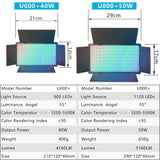RGB Photo Light LED Photo Studio Light Camera Phone Video Recroding RGB Panel Lamp LED Vdieo Light for YOUTUBE Tiktok LIVE