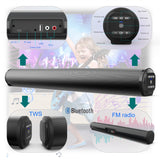 TV Car Sound Bar Wired and Wireless Bluetooth-compatible Home Surround SoundBar for PC Theater TV Computer Speaker
