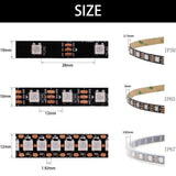 WS2811 WS2812B WS2813 WS2815 5050 RGB Smart LED Strip Individually Addressable IC 30/60/144Pixels/Leds/m Tape Light IP30/65/67