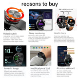 New Smart Watchsmart Mens 8G Memory Local Music Player 454*454 AMOLED Screen Bluetooth Call Sports Man Smartwatch For Samsung Huawei