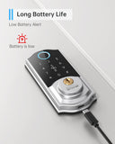 Electronic Smart Lock With Biometric Fingerprint /APP Remotely /IC Card /Password Keypad Unlock Door Latch Deadbolt Locks