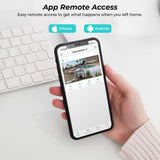 8MP Dual Screen PTZ Wifi Surveillance AI Human Detect Camera Bluetooth Connectinvity 3 Night Vision Modes IP66 Waterproof ICSEE