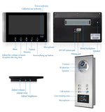 7 Inch WiFi Video Intercom for 2~12 Apartments Door Access Control System Tuya Smart APP Remote Unlock,Call and Monitor