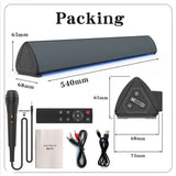 TV Car Sound Bar Wired and Wireless Bluetooth-compatible Home Surround SoundBar for PC Theater TV Computer Speaker