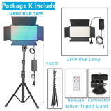 RGB Photo Light LED Photo Studio Light Camera Phone Video Recroding RGB Panel Lamp LED Vdieo Light for YOUTUBE Tiktok LIVE