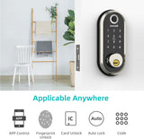 Hornbill Biometric Fingerprint Smart Door Lock Deadbolt Keyless Entry Front Door Locks Electronic Unlock For Home Office Safe