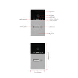 JeaTone Video Intercom  for Home 960P Wired Video Doorbell   Smart WIFI Video Intercom Support Remote Unlock Door Release Tuya