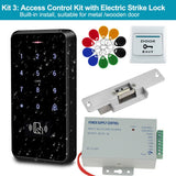 YiToo Fully Waterproof Door Access Control System Kit, 3000 Users Smart Keyboard with Electric Locks and Professional Power Unit
