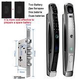 Wifi Tuya APP Face Recognition Smart Door Lock With Camera Video Call Voice Intercom Digital Door Lock Automatic Door Lock