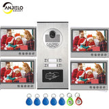 AnjielaSmart  Apartment intercom 9&#39;&#39; Monitor Video Intercom with 2 / 3 / 4 / 6 / 8 Units Video Door Phone RFID Camera Video bell