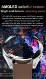 New Smart Watchsmart Mens 8G Memory Local Music Player 454*454 AMOLED Screen Bluetooth Call Sports Man Smartwatch For Samsung Huawei