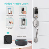 Hornbill Electronic WiFi Smart Door Lock With Gateway Remote Unlock Bluetooth Password Keyless Entry Locks For TTlock Home Safe