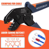WOZOBUY Crimping Pliers Set Wire Crimper Crimping Tools Ratcheting SN-02C Insulation Terminals Electrical Clamp Min Tools