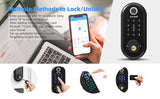 Hornbill Biometric Fingerprint Smart Door Lock Deadbolt Keyless Entry Front Door Locks Electronic Unlock For Home Office Safe